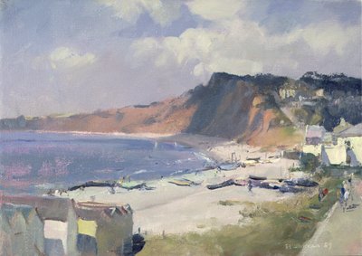 Summer Morning in Budleigh Salterton, 1989 by Trevor Chamberlain